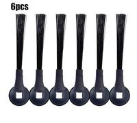 6-Pack Side Brushes Replacement for Shark Robot Vacuum Cleaners (RV2502AE, AV2501AE, AV2501S), Compatible with IQ Series, RV1000-RV2000 & UR1000 Models, Durable Nylon Bristles