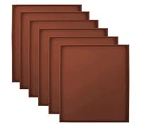 6 Pack Silicone Dehydrator Sheets Non Stick Edge Dehydrator Trays for Meat Vegetables Fruit Food Dryer Mat