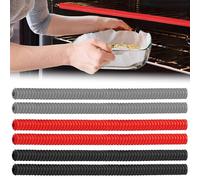 6 Pack Silicone Oven Rack Guard, Oven Shelf Protectors, Oven Protector Sheet for Bottom of Fan Oven, Oven Rack Protectors, Heat Resistant Silicone Oven Guards Against Burns & Scars