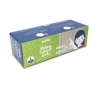 6-Pack Sliding Cabinet Locks - Reusable U-Shaped Child Cabinet Locks for Baby Proofing Cabinets, Drawers, Cupboards & More - No Tools, No Drilling, Easy to Use Child Proof Cabinet Latches by Wittle