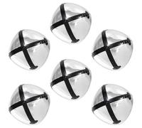 6 Pack Sliver Bell Shaped Christmas Foil Balloons, Inflatable Jingle Bells Ornaments Metallic Blow up Ball Balloons For Birthday Baby Shower New Year Holiday Event Xmas Tree Party Decoration Supplies