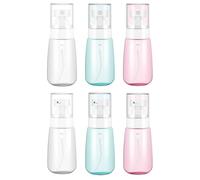 6 Pack Small Spray Bottle, 60ml Travel Spray Bottle, Fine Mist Mini Spray Bottles for Travel, Leak Proof, 3 Color Options, Refillable Spritz Bottle for Perfume Toners Cosmetics