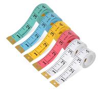 6 Pack Soft Tape Measure 60 Inch/150cm Double Scale for Body Measurement, Weight Loss, Garment Making (Multicolor)