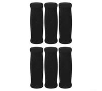 6-Pack Sponge Poles Seniors Foam Covers for Thickened Trekking Walking - 115mm Length Hiking Handle Grip for Elderly Pole and Mobility Aids (Black)