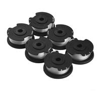 6 Pack Spool and Trimmer Line Replacement Compatible For Hyper Tough HT1940100306 HT1940100307 Fits Auto Single Line Feed Cutting