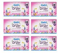 6 Pack Spring Fresh Tumble Dryer Laundry Sheets - 210 Sheets For Fresh Clothes and Linen