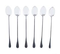 6 Pack Stainless Steel Spoons Polished Silver Flatware Set With Deep Round Bowl For Rice Soup Cereal Dessert Tea Coffee And Daily Dining Use In Modern Kitchen Home Restaurant