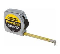 6 Pack Stanley 33-215 3.5m/12' x 1/2" PowerLock Tape Measure - Metric/Standard Graduations