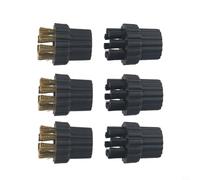 6 Pack Steam Cleaning Brush Set, Nylon Brass Brush and Steam Cleaner Nozzles Replacement Kit, Effectively Cleans Various Surfaces