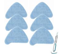 6 Pack Steam Mop Pads Compatible with Russell Hobbs RHSM1001-G/BP-G | Replacement Pads, Pack of 4, Steam Mop Accessory