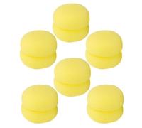 6 Pack Strawberry Hair Curlers, Soft Foam Heatless Rollers for Overnight | Soft Sponge Design Secures Hair with Less Pulling for Comfortable Overnight Styling, Natural Waves and Fluffy Curls by
