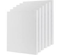 6-Pack Stretched Canvas Set - 30x40cm 100% Cotton Primed White Painting Canvases for Acrylic, Oil & Watercolor - Ready-to-Use Artist Canvas Boards for Beginners & Professionals (6)