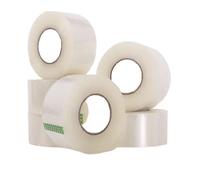 (6 pack) Strong Clear Packaging Tape 48mm x 150m Ideal for Parcel, Packing, Packaging, Moving, Storage Cardboard Boxes