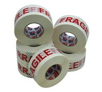 (6 pack) Strong Fragile Packaging Tape 48mm x 150m Ideal for Parcel, Packing, Packaging, Moving, Storage Cardboard Boxes