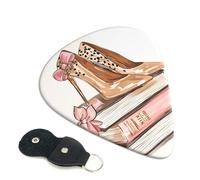 6 Pack Stylish High Heels On Books Guitar Picks - 0.46 0.71 0.93 mm Includes Cool Guitar Picks Thin Medium Heavy Thickness, Electric Guitar Picks for Acoustic Guitar Bass Ukulele