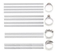 6 Pack Supertina Ring Size Adjuster for Loose Ring Clear Silicone Ring Guard for Women Men Four Different Size