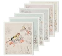 6 Pack Swedish Dishcloths for Kitchen, Reusable Swedish Dish Towels, Absorbent Kitchen Dish Cloths Rags, Vintage Floral Washable Sponge Cleaning Cloths Wipes 7.7x6.7inch for Washing Dishes (6pcs D)