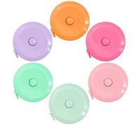 6 Pack Tape Measure Measuring Tape for Body Measurements, Retractable Small Mini Soft Sewing Fabric Cloth Waist Tape Measure Body Measuring Tape, 150cm/60inch