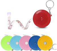 6 Pack Tape Measure Retractable 60"Double Scale Soft Flexible Rulers Portable 60inch/150cm Measuring Weight Loss Body Sewing Tailor Dressmaker Cloth Accurate Measurements Home Office Accessories