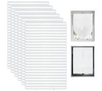 6 Pack Temporary Blinds, 60x150CM Temporary Blackout Blinds, No Drill Stick on Blinds, Self Adhesive Blind for Windows, Doors, Kitchen, Bathroom, Bedroom, Nursery, Loft (White)