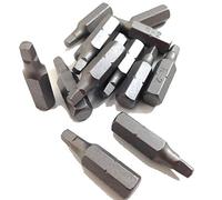 6 Pack, TIMco Robertson Square Drive Insert Screwdriver Bits, 25mm Size No 2