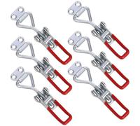 6 Pack Toggle Catch，Adjustable Toggle Clamp, 360lbs Holding Capacity Heavy Duty Toggle Catch Latch Hasp Clip Clamp for Door, Cabinet Box Case Trunk, Smoker Lid, Quick Release Pull Latch Tools