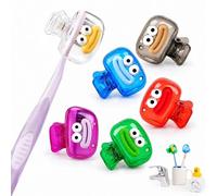 6 Pack Toothbrush Head Covers - Universal Cap for Manual & Electric Toothbrushes, Travel Protector with Ventilation Holes for Home, Camping, School (Random Colours)