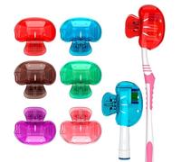 6-Pack Toothbrush Head Covers - Universal Fit for Manual & Electric Toothbrushes - Hygienic Protection for Travel, Home, or On-The-Go Use