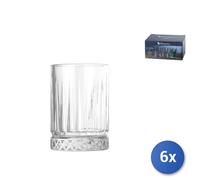 Set Of 6 Clear Glass Liqueur Glasses, Elysia, CL06