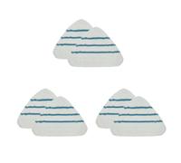 6-Pack Triangle Steam Mop Replacement Pads - Ultra Thick Microfiber, Reusable & Machine Washable