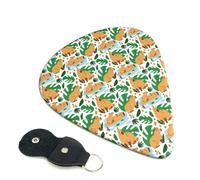 6 Pack Tropical Capybara Guitar Picks - 0.46 0.71 0.93 mm Includes Cool Guitar Picks Thin Medium Heavy Thickness, Electric Guitar Picks for Acoustic Guitar Bass Ukulele