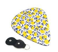 6 Pack Tropical Lemon Guitar Picks - 0.46 0.71 0.93 mm Includes Cool Guitar Picks Thin Medium Heavy Thickness, Electric Guitar Picks for Acoustic Guitar Bass Ukulele