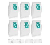 6 Pack TU Vacuum 3D Dust Bags Compatible with Miele Guard L1 Hoover Bags M1 L1 S1 Junior Flex Silence AllFloor Parquet Cat & Dog Comfort Series, for Miele Hoover Pure TU Vacuum Cleaners, with 2 Exhaus