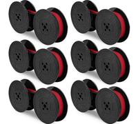 6 Pack Typewriter Ribbon Universal Twin Spool Ribbon Twin Spool Replacement Pack for Most Typewriter