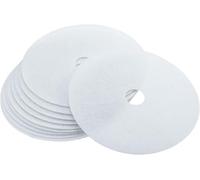 6 Pack Universal Dryer Exhaust Filter Replacement Kit - White Round Disc & Cotton Paper Filters for Panda, Magic Chef, Sonya, Avant Dryers - Lint Removal (227 x 33 mm)