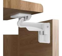 6 Pack Upgraded Invisible Baby Proofing Cabinet Latch Locks - Buumook Children Proof Cupboard Drawers Latches - Adhesive Easy Installation