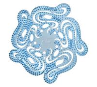 6 Pack Urinal Mats Scented Splash Mat, Fresh Fragrance, Less Splash, Debris Ou, Urinal Screens for Toilet, Bathroom, Restaurants, Offices, Schools, Hotels