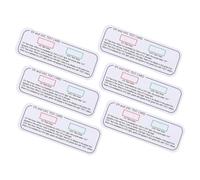6 Pack UV Detection Test Cards for Uvc and Uva Monitoring | Paper Material, Quick Visual Color Change, Darker under Stronger Rays, for Reptile Habitat Checks and Testing