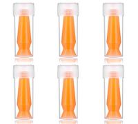 6 Pack Ventless Contact Lens Applicator, Scleral Lens Inserter Tool for Hard/RGP Lenses, Scleral Lenses & Prosthetic Eyes, Individual Container, Upgraded with Plastic Travel Case