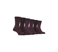 6 Pack Walking Boot Socks - Luxury Terrain Leisure Socks Jeep Brown 6-11
