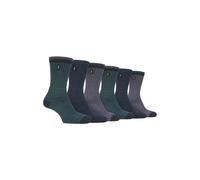 6 Pack Walking Boot Socks - Luxury Terrain Leisure Socks Jeep Green 6-11