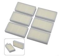 6-Pack Washable HEPA Filter Replacement Compatible for SilverCrest Robotic Vacuum High Efficiency Dust Filter Traps Up to 97 Percent of Microscopic Particles Washable Recyclable White Home Cleaning
