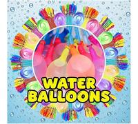 6 Pack Water Balloons - 666 Pieces Quick-Fill Assorted Water Bombs with Hose Nozzle - Fun Summer Toy for Kids, Garden, Pool Parties & Outdoor Games By ASPIRE UK
