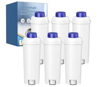 6 Pack Water Filter for Delonghi Water Filter DLSC002, Water Filter Cartridges Compatible with Delonghi ECAM, ESAM, ETAM, EPAM, Dinamica, Magnifica S, Eletta Explorer, Prima Donna, Rivelia