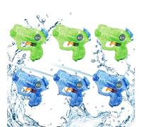 6 Pack Water Guns for Kids, 12cm Water Gun Pistol for Kids, Neon Water Pistols for Kid Squirt Toys, Squirt Toy Beach Swimming Pool Game Summer Party Supplies