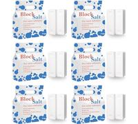 6 pack Water Softener Salt Blocks 100% Genuine Food Grade water softener salt block Compatible to All Water Softener Machine, Best For Laundry Kitchen Dishasher Industrial use Salt Block 6 pack