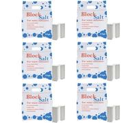 6 pack Water Softener Salt Blocks 100% Genuine Food Grade water softener salt block Compatible to All Water Softener Machine, Best For Laundry Kitchen Dishasher Industrial use Salt Block 6 pack