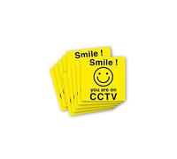 6-Pack Waterproof, Smile you are on CCTV - 100mm x 100mm
