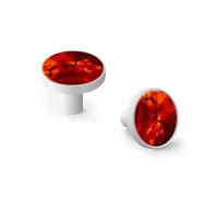 6 Pack White Drawer Pulls & Wall Hooks, Unqine Handles for Cabinet Wardrobe, Red Nebula Star Galaxies Design, Zinc Alloy Kitchen Bathroom Home Decor Hardware