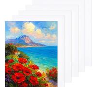 6 Pack White Pre-Stretched Canvases 30x40cm - Professional Artist Blank Cotton Canvas Panels for Oil & Acrylic Painting - A3 Sized Framed Art Canvases (6pcs Set)
